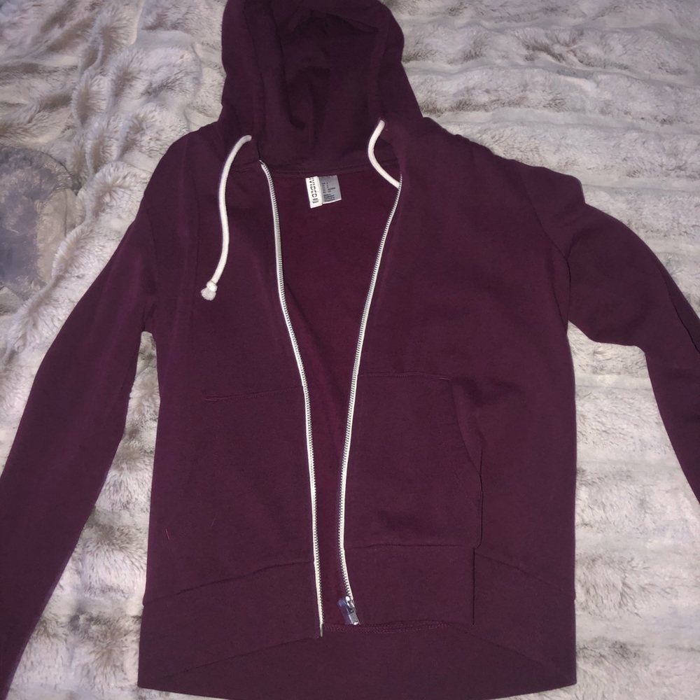 H&M Maroon Zip Up